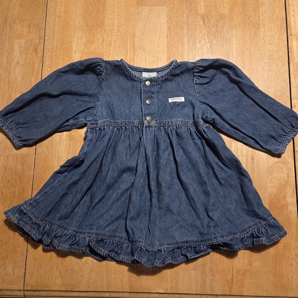 Guess Other - Vintage 90s Guess Baby Blue Denim Dress 18M